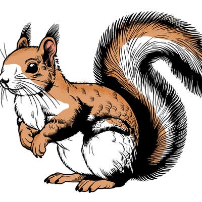realistic squirrel