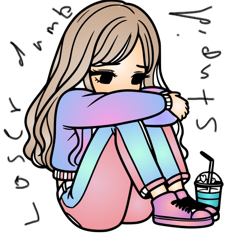 a girl  after a breakup