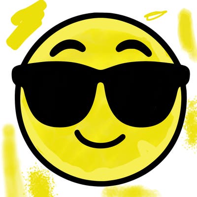 emoji with sunglasses