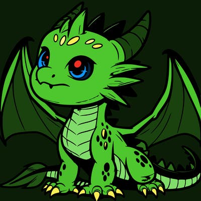 fierce baby night dragon