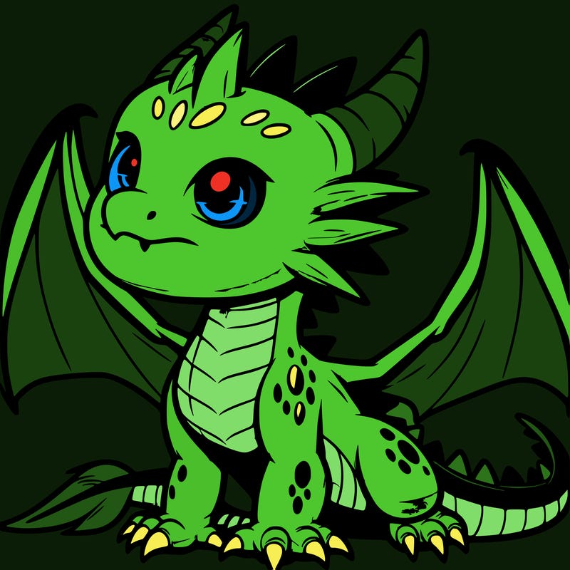 fierce baby night dragon