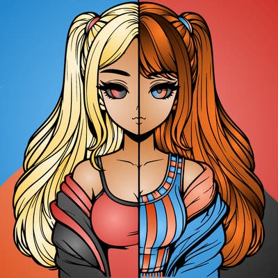 realistic girl split