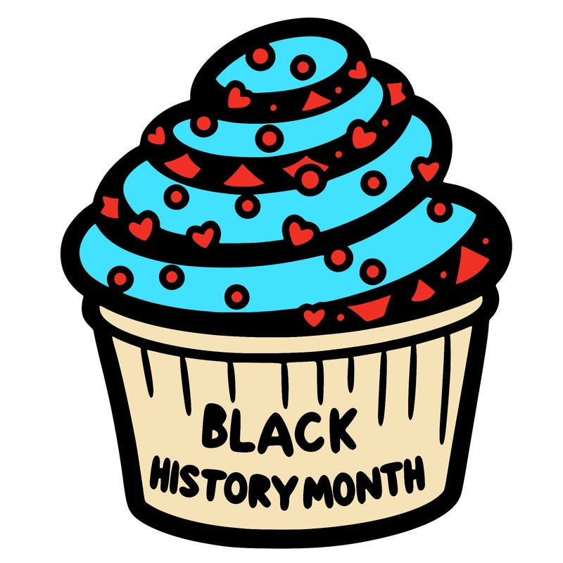 black history month cupcake