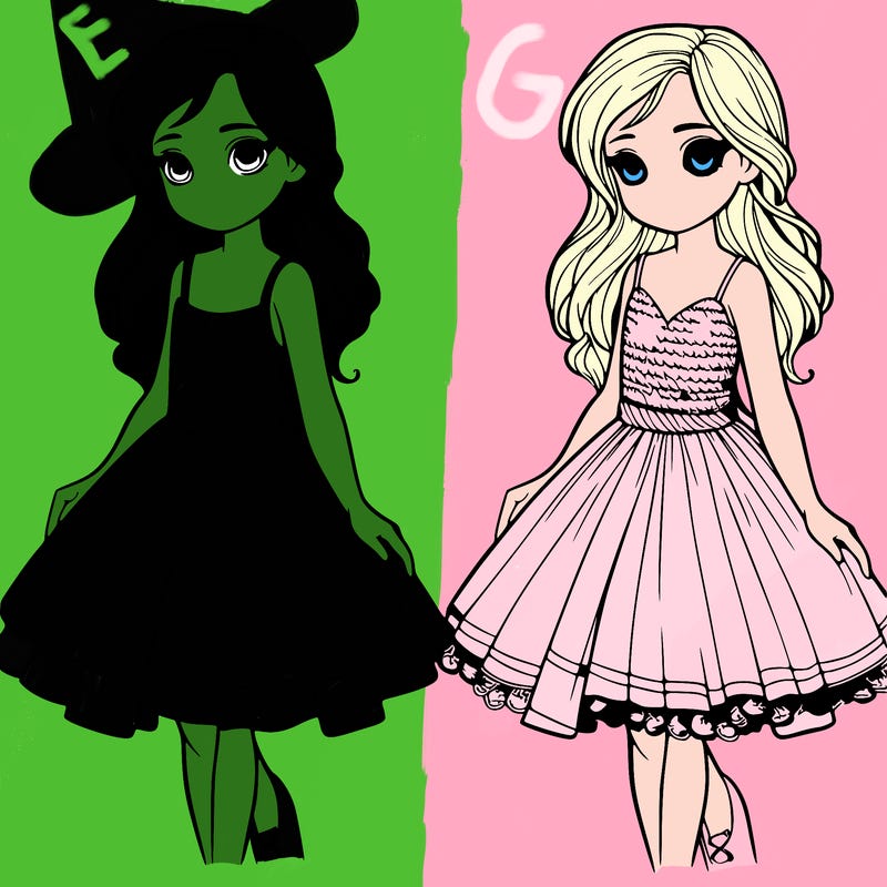 girl in a dress realistic