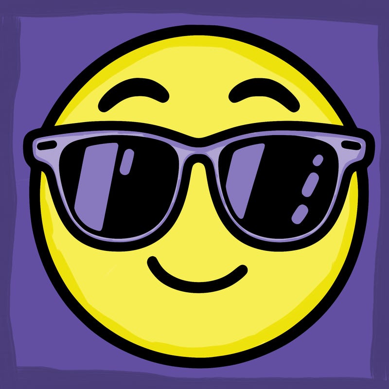 emoji with sunglasses