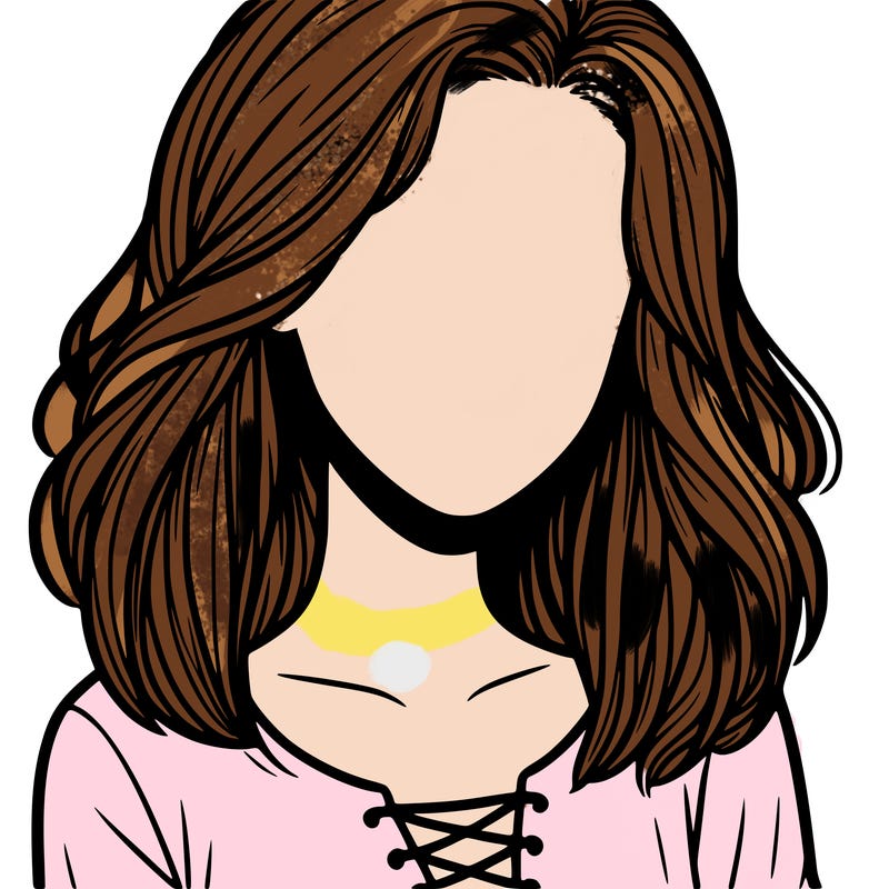 a girl realistic faceles