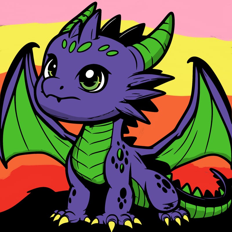 fierce baby night dragon