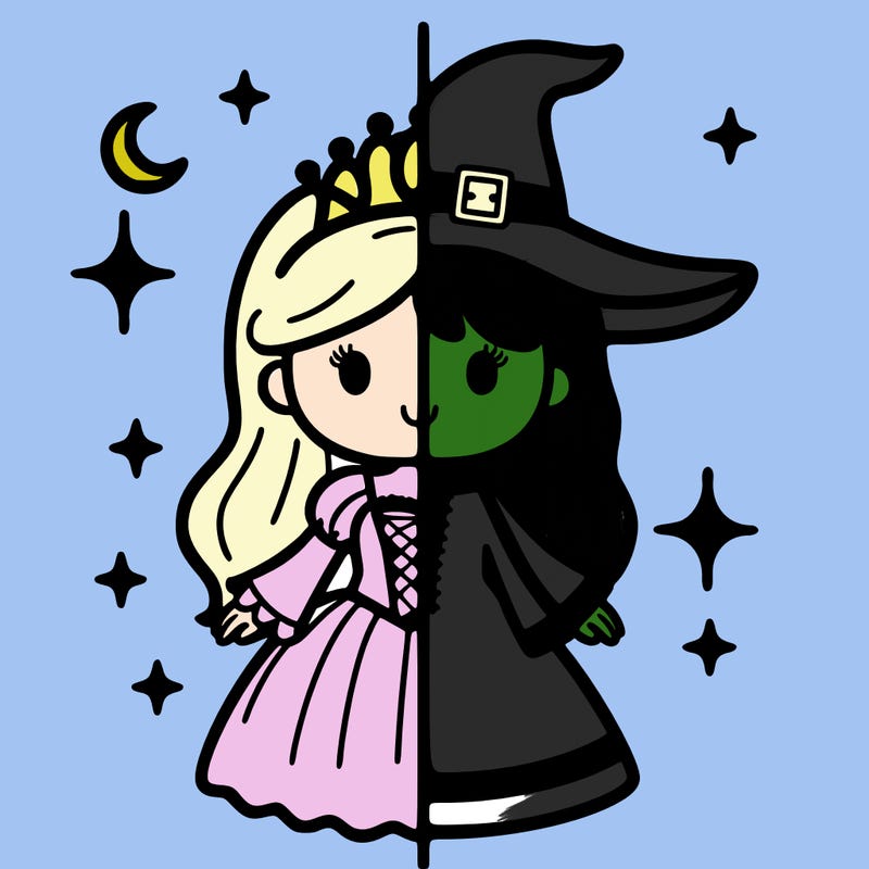 split princess and witch