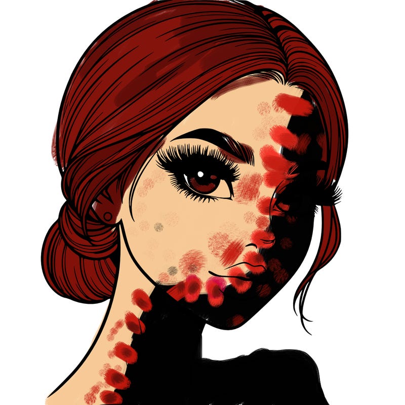 realistic girl with lashes