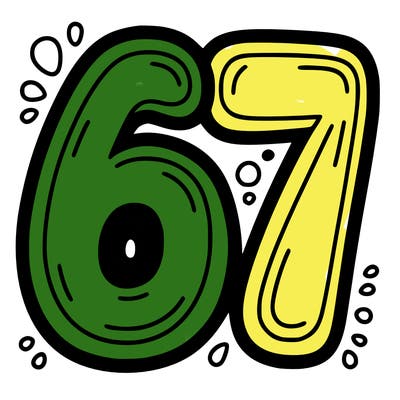 the number 67