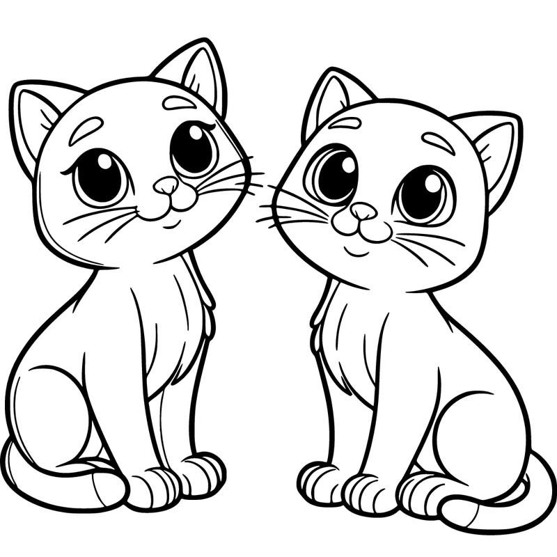 two cats