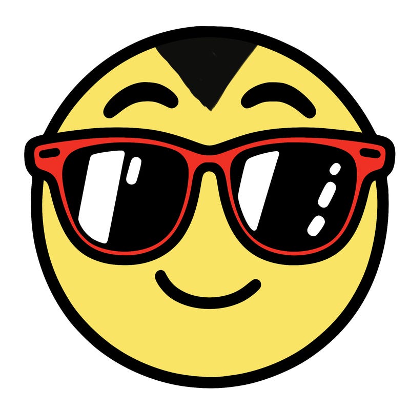emoji with sunglasses