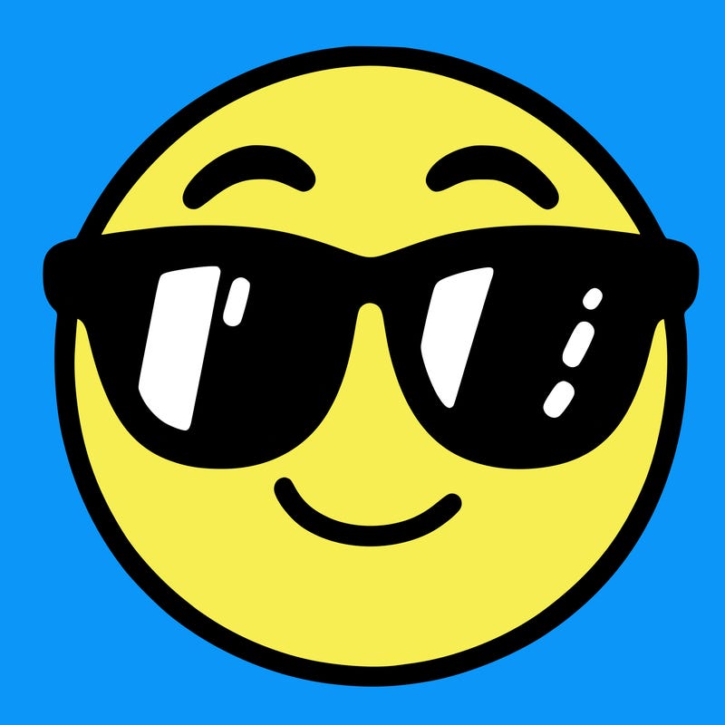 emoji with sunglasses