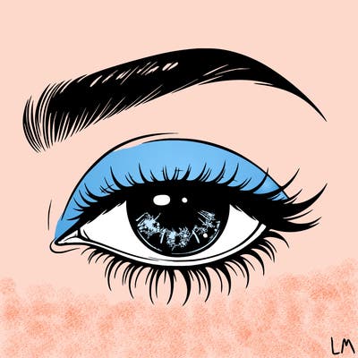 eye closed realistic