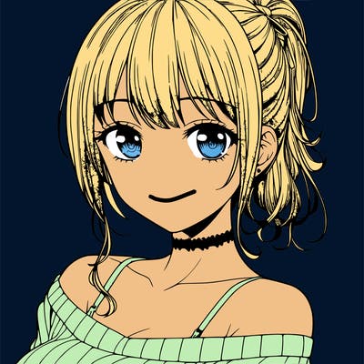 realistic manga girl