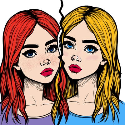 realistic girl split