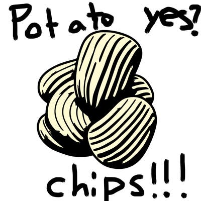 simple potato chips