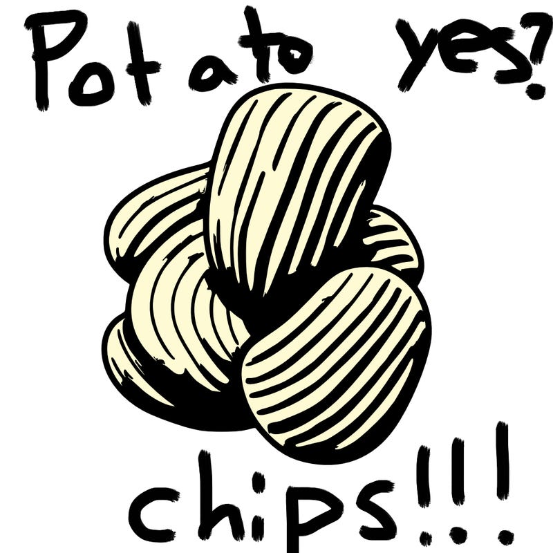 simple potato chips
