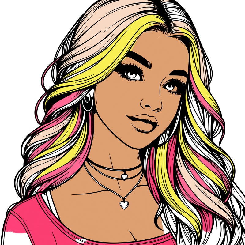 detailed realistic girl