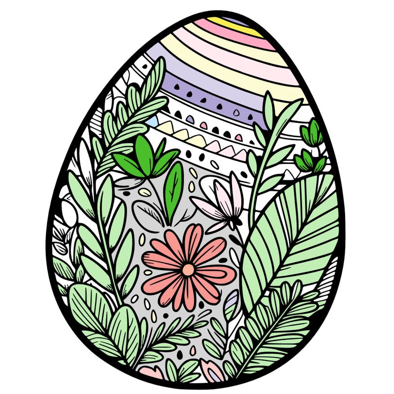 a detailed and realistic easter egg