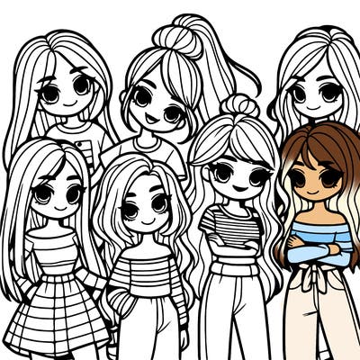 group of girls