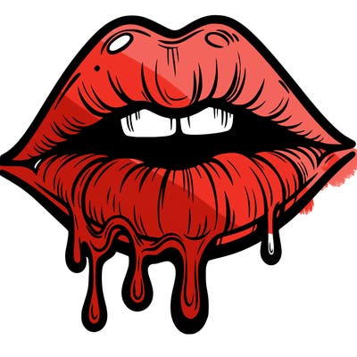 lips that look realistic and drip