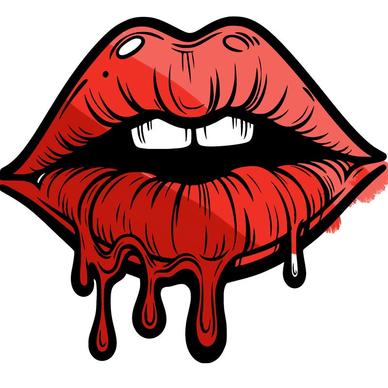 lips that look realistic and drip