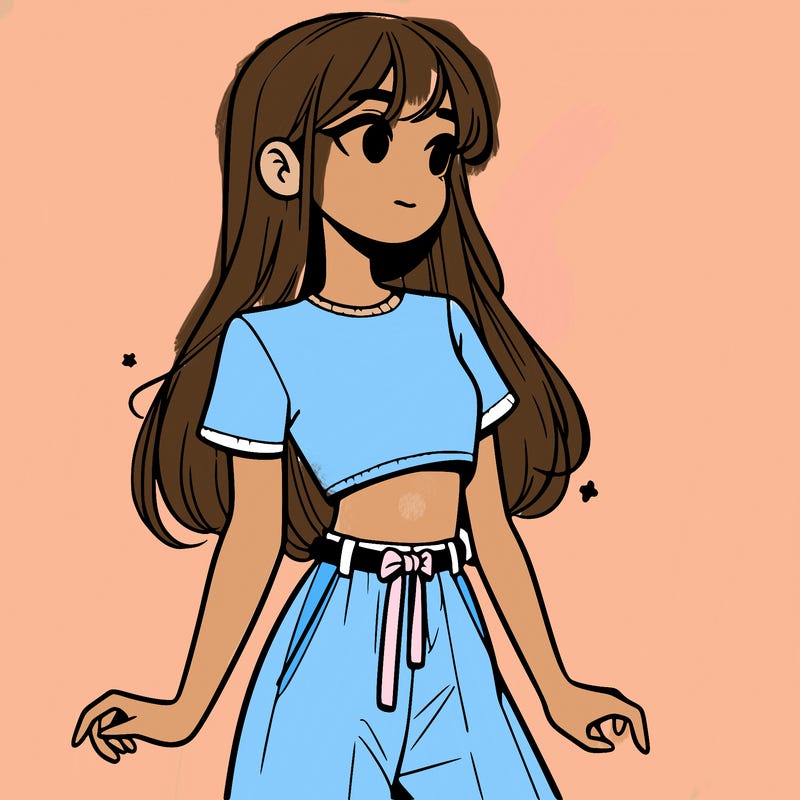 girl in a cute crop top