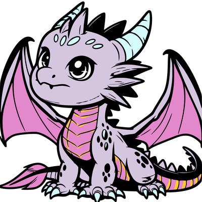 fierce baby night dragon