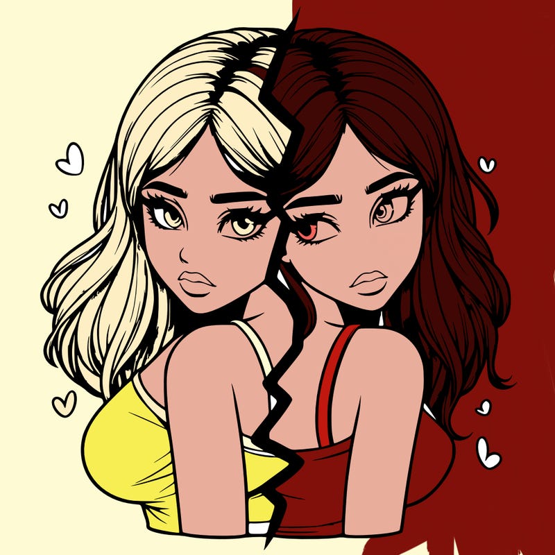 realistic girl split