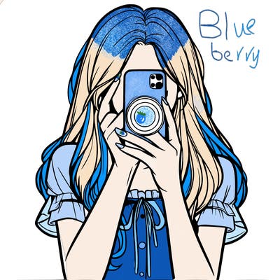 a realistic girl holding her phone taking pictures