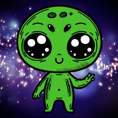 alien cute