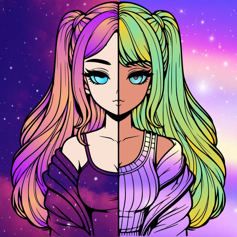 realistic girl split