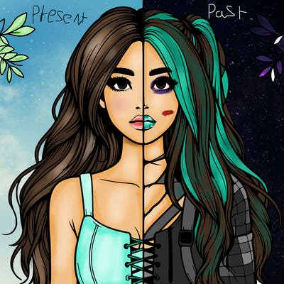 realistic girl split