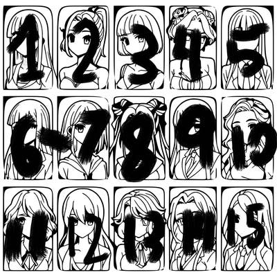 girls that look diffrent anime