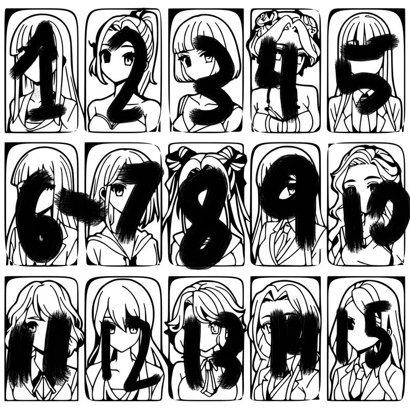 girls that look diffrent anime