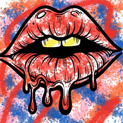 lips that look realistic and drip