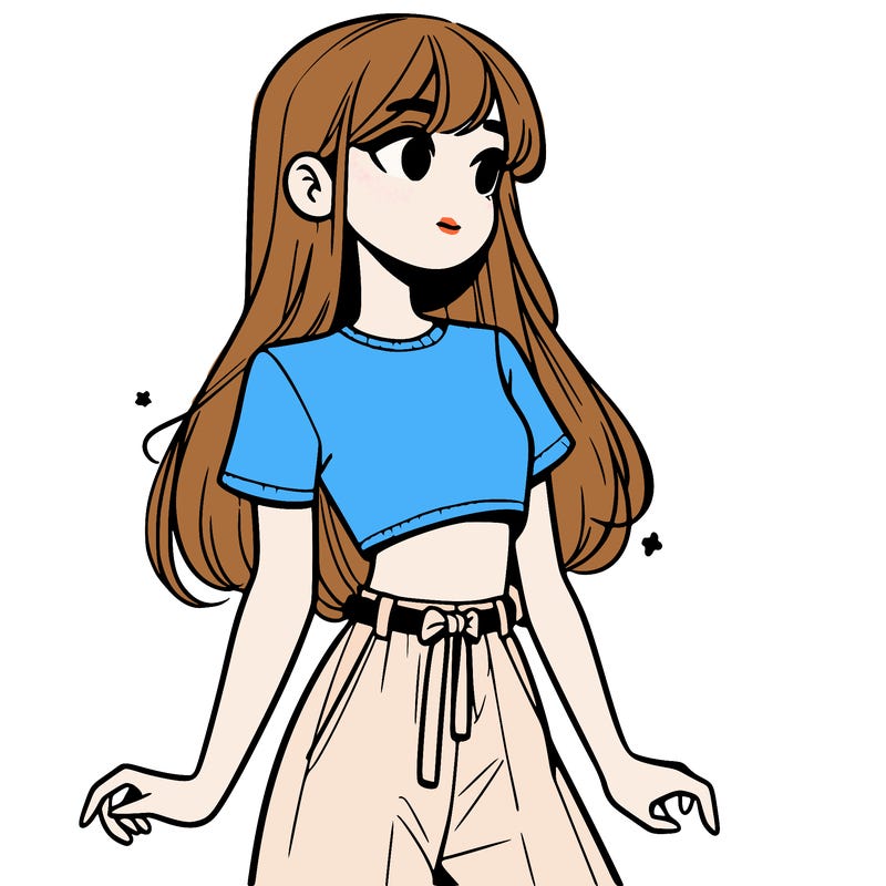 girl in a cute crop top