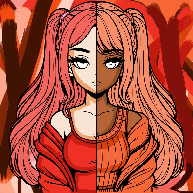 realistic girl split