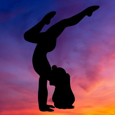 realistic, handstand, gymnastics girl