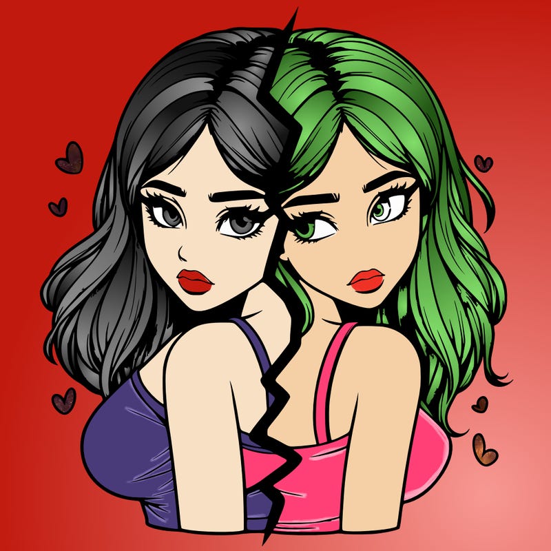 realistic girl split