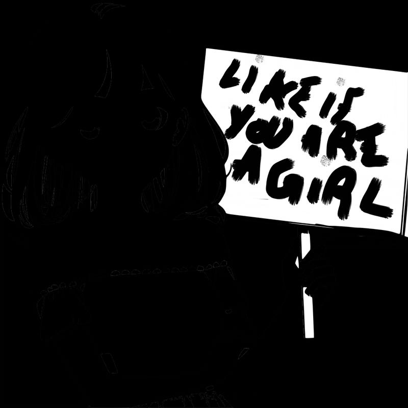 realistic pretty girl holding blank sign