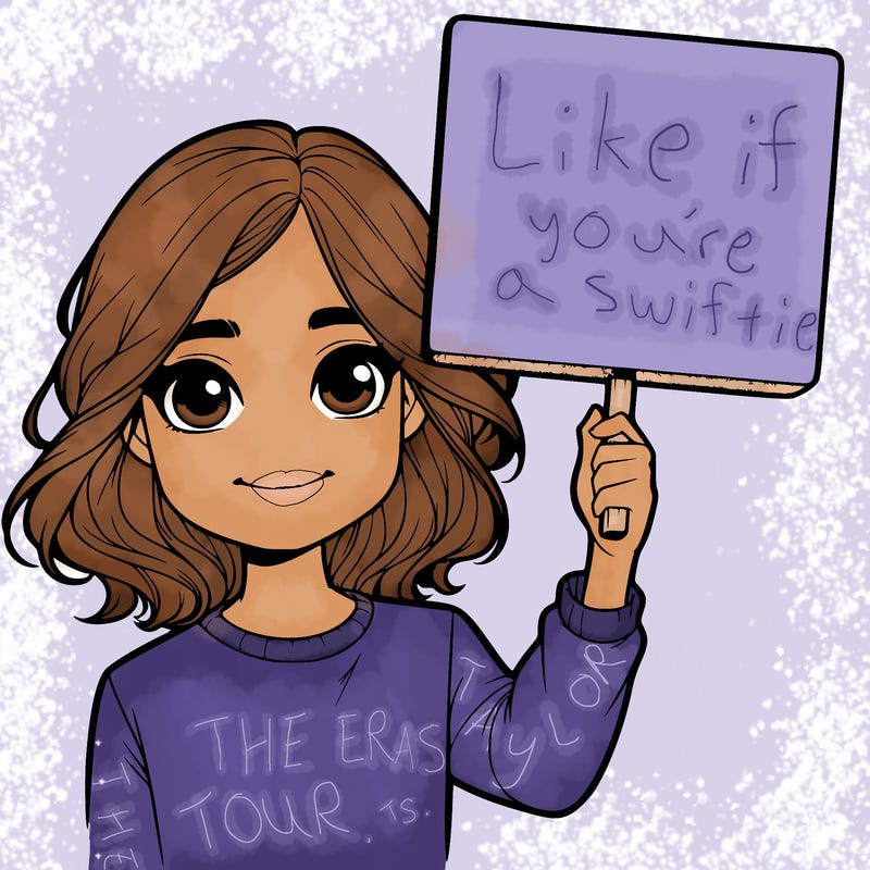 realistic girl holding up a sign