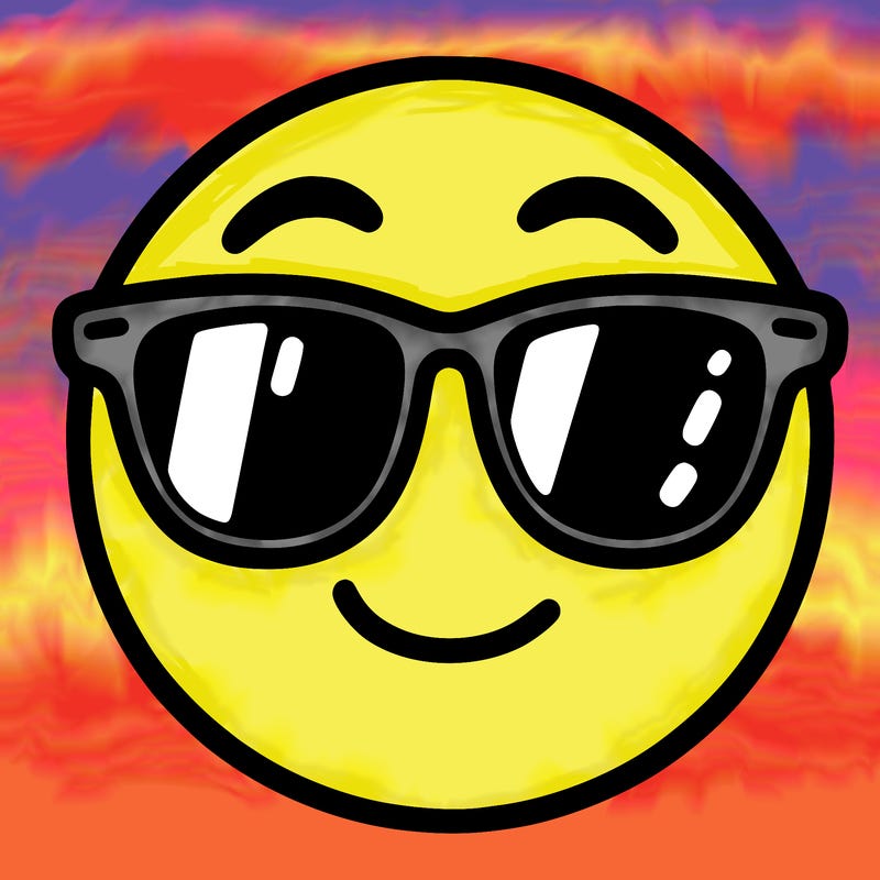 emoji with sunglasses