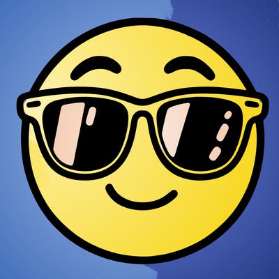 emoji with sunglasses