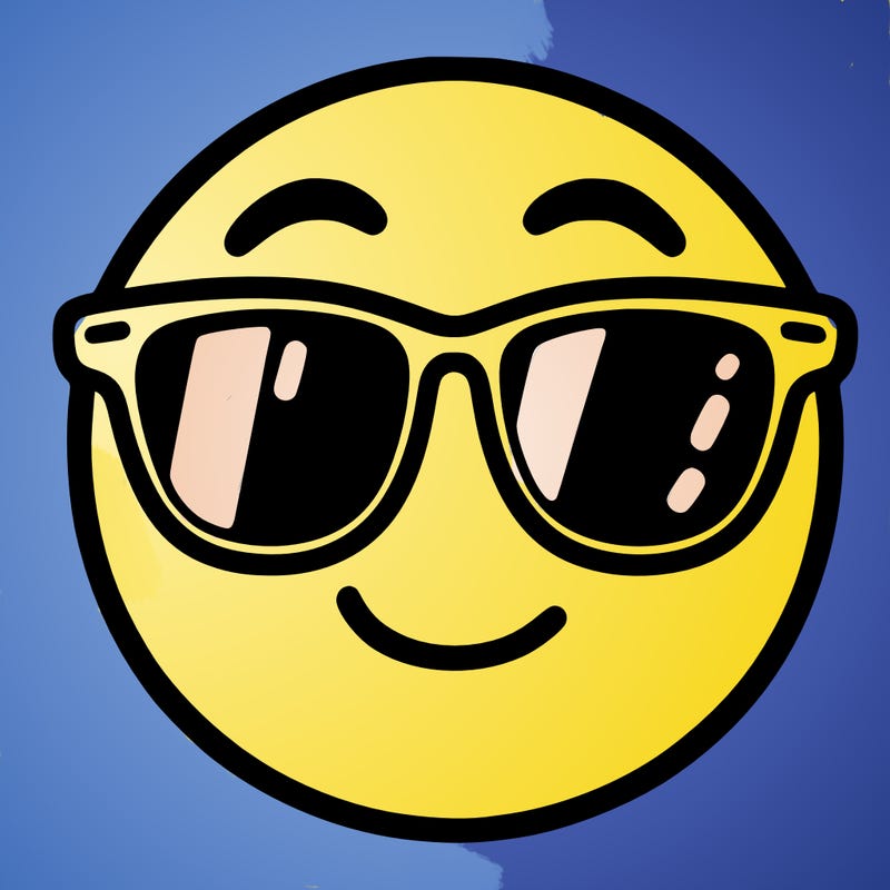 emoji with sunglasses