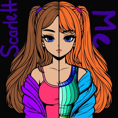 realistic girl split