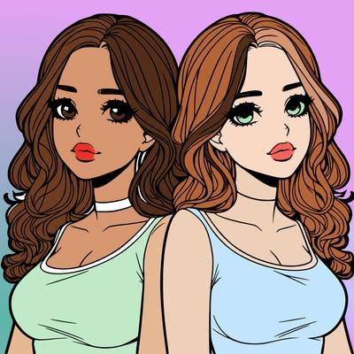 realistic twin sisters