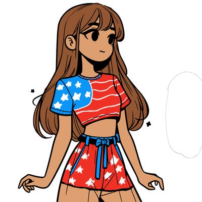 girl in a cute crop top