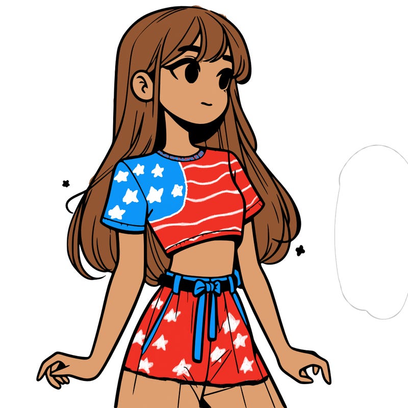 girl in a cute crop top